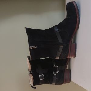 Ugg moto boots, black, women's size 9